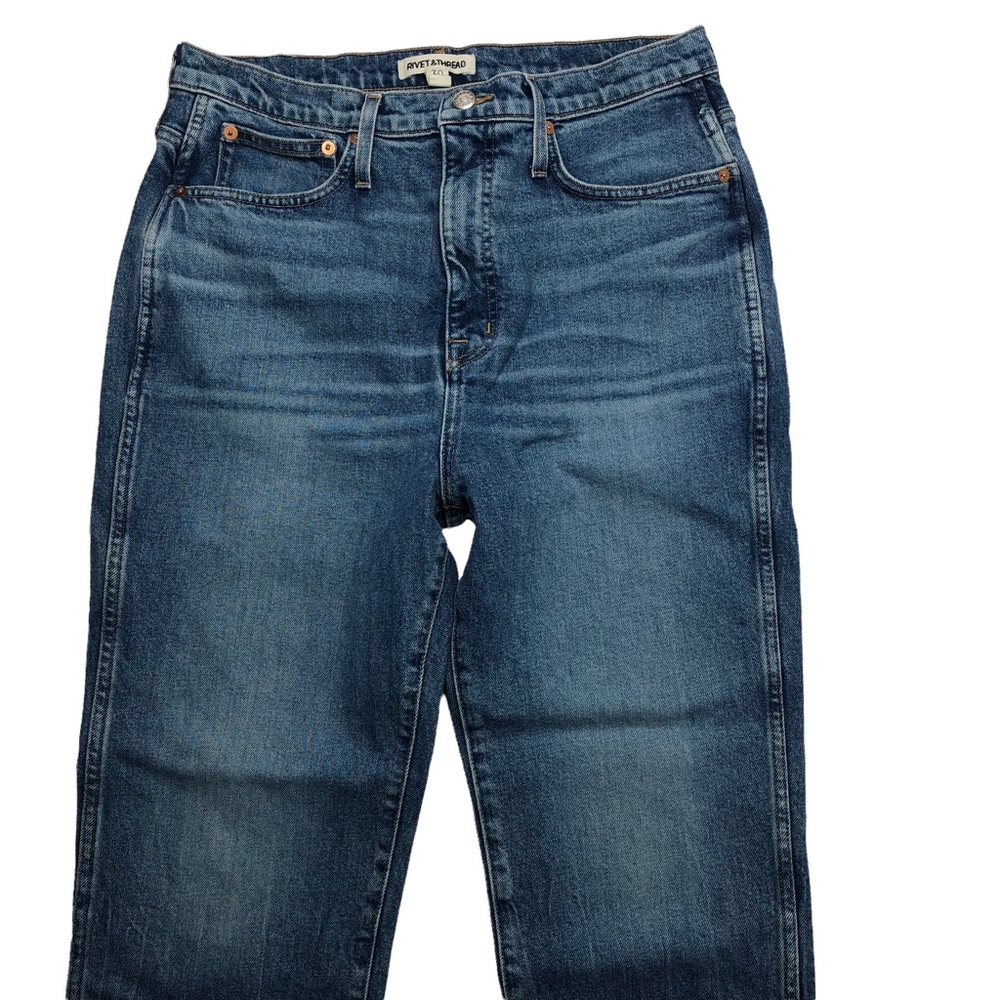Madewell Rivet & Thread High Rise Stovepipe Jeans - Picture 3 of 14